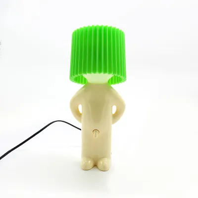 Creative LED Humanoid Little Boy Table Lamp Study Bedroom Bedside Decorative Light Funny Gift Home Decor Table Lamp