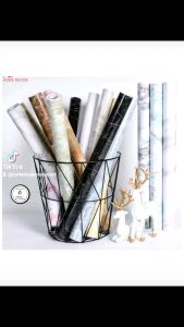 DIY KITCHEN MARBLE MATTE DESIGN PVC WALLPAPER 10 METERS 45CM