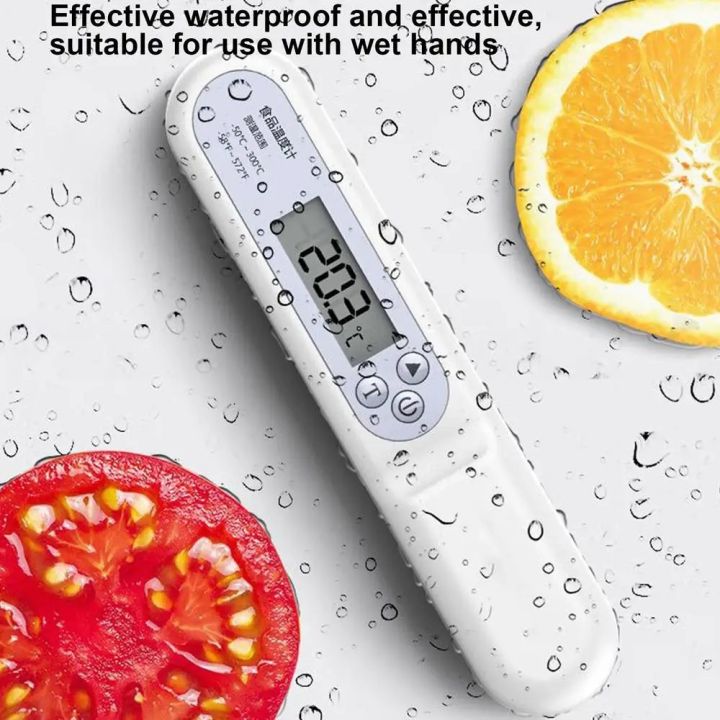 VGLPOP Instant Read Probe Food Thermometer High Accuracy Foldable Food ...