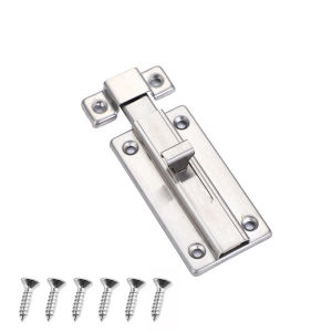 2/3/4 Inch Stainless Steel Bolt Sliding Door Latch lock Heavy Type Sliding Bar Type Security Locks With Screw
