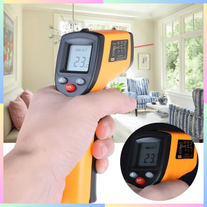 FAST DELIVERY Termometer Tembak Suhu Ruangan dan Badan Digital Industrial dengan Laser Infrared