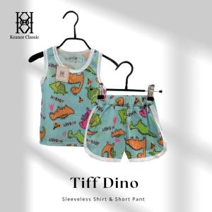 Hot Weather Kids Pattern Eyelet Singlet Set  6m-6y Children Boys Girls Cartoon Singlet Set | Singlet with short pant