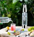 Soda Siphon 1L,Portable Sparkling Water Maker,Compact Carbonated Water Machine for Flavored Drinks Reusable Beverages Machine Kit,Travel Soda Machine for Home & Outdoor. 