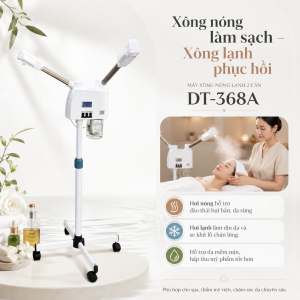Máy Xông Hơi Spa DT-368A | Đài Loan 2 Cần Xông Nóng Lạnh | Bảo hành 12 Tháng