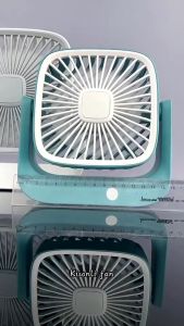 Quạt Để Bàn Kisonli F101/F102 Sạc Type-C 5 Cánh Gió Mạnh 3 Tốc Độ Quạt Mini Để Bàn Êm Ái
