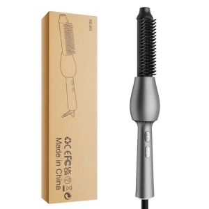 Dual Purpose Curling and Straightening Hair Comb Multifunctional Hot Air Comb Womens Household Curling Stick