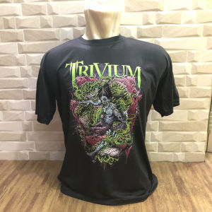 Kaos Trivium Metal Band T-Shirt Casual Bahan Katun Premium Standar Distro