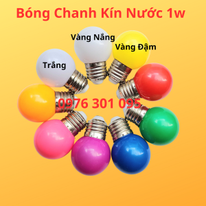 Bóng Led Chanh Tròn Trang Trí 1W ( 9 Màu )