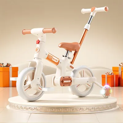 YOOKO 4-in-1 Kids Tricycle & Balance Bike – Adjustable Toddler Bike for 1-6 Years Old Boys & Girls