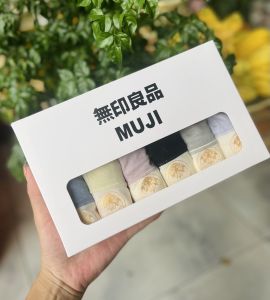 Hộp 6 quần lót nữ chất cotton kháng Set 6 quần lót nữ MUIiJ cao cấp chất cotton kháng Quần lót nữ