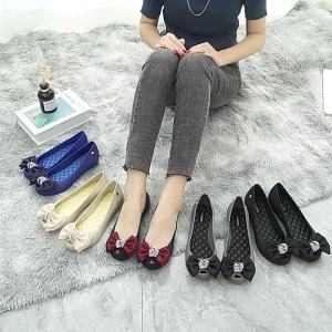 [Free Shipping] New Style Fish-Toe Anti-Slip Fashionable Waterproof Thickened Plastic Low-Top Jelly Flat Sandals