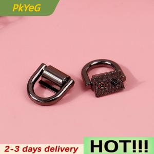PkYeG 2Pcs D Ring Bag Side Clip Buckles Screw Handbag Chain Handles Connector Hanger