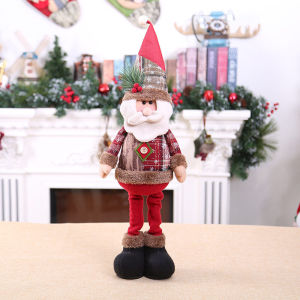 60cm Christmas Dolls Big Size Santa Claus Snowman Elk Toys Xmas Figurines Christmas Gift for Kid Xmas Tree Ornament