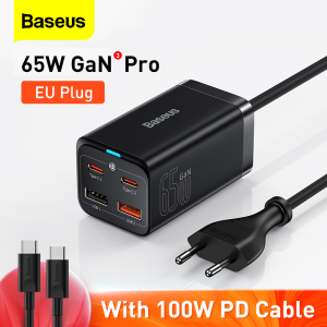 [MỚI] Bộ sạc GaN Baseus 100W 65W Bộ sạc nhanh USB 4 cổng PD PPS Loại C cho iPhone 14 1312 iPad Pro MacBook Pro / Air Galaxy Pixel Máy tính xách tay và hơn thế nữa