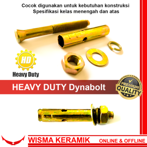 5 Pcs Dinabolt Dynabolt M10 heavy duty  Sekrup skrup dynabolt ukuran M10x50 M10x60 M10x70