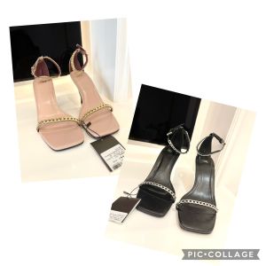 Sepatu ZR Heels Design Modis dengan Balutan Chains