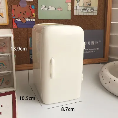 Tempat Kotak Pensil Bulpen Meja Bentuk Kulkas Lucu Unik Stationery Desktop Storage