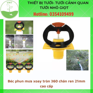 Béc Tưới Cây Phun Mưa Cánh Bướm Cho Vườn Cây chân 21mm.