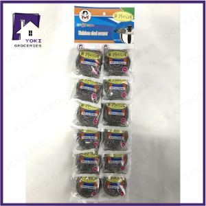 GoodWife 12pcs/1pack  Steel wool Stainless Steel Scourer 30g Original Stainless Steelwool 100% Stainless sponge Scourers Cloths