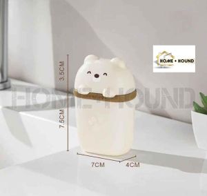 HOME+HOUND Cartoon Bear Portable Soap Dish Sealed Storage Box Waterproof Travel Home Bathroom Soap Box Camping Portable Storage Soap Box
