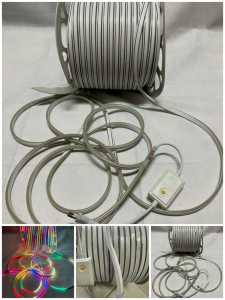 NEON FLEX LED SELANG RGB 220V 10MTR+FLASER