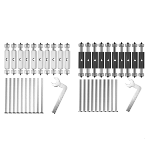 10Pcs Adjustable Cassette Screws Electrical Box Screws Support Rod Switches Universal Outlet Repairer with Wrench