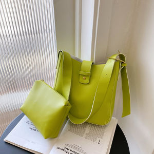 BJ32302 (2IN1) - YELLOW/PINK/WHITE/GREEN/BLACK TAS SLEMPANG HANDBAG TAS WANITA FASHION IMPORT MODIS ELEGAN TERMURAH TERLARIS TERBARU BAGSTORE JAKARTA TAS BATAM LT2302