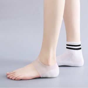 Cặp Đôi Lót Giày Tăng Chiều Cao Đệm Gót Chân Silicon Kèm Miếng Giữ Không Lộ Liễu Êm Chân