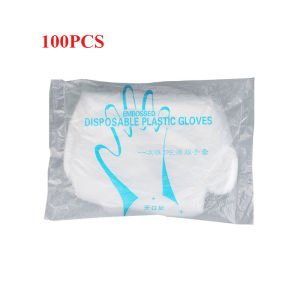 100Pcs/Pack High Quality Disposable Plastic Gloves