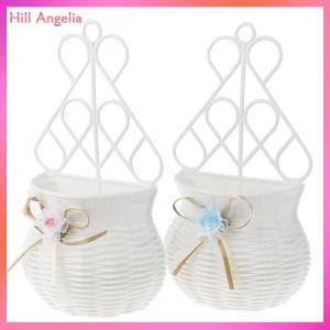 [Hill Angelia] Vườn DIY bình hoa giỏ đồ lặt vặt Organizer tường treo nhân tạo mây