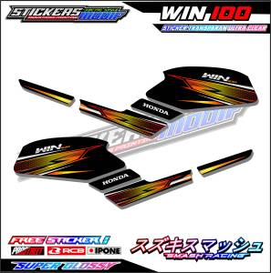 STRIPING VARIASI HONDA WIN 100 / STICKER LIST MOTOR HONDA WIN 100