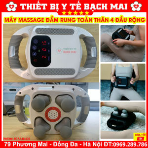 Máy Massage Toàn Thân 4 Đầu Rung Rộng OROMI ORM-001 - Súng Massage 4 Đầu Rung Đấm Rộng Toàn Thân