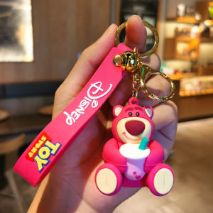 O-KAY Gantungan Kunci Bentuk Boneka Toy Story Buzz Lightyear Strawberry Bear Monster