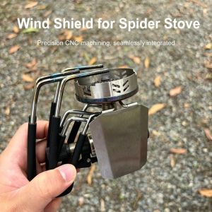 FLYING Stainless Steel Outdoor Gas Wind Shield Lightweight Foldable Windproof Ring Gas Furnace Windshield