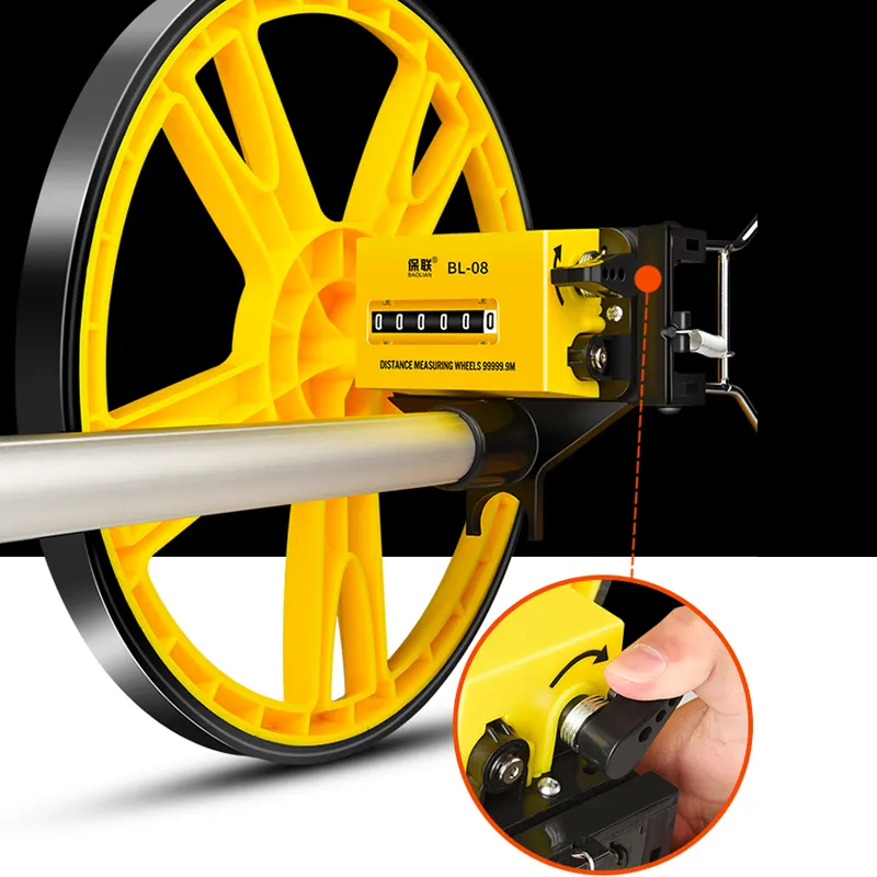 Digital/Mechanical ABS Folding Distance Measuring Wheel Roller