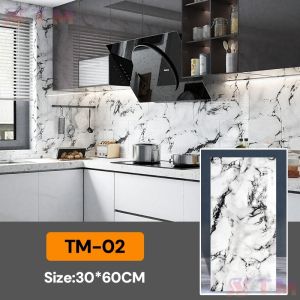 50PCS New 3D Colored Marble Wall Stickers Self Adhesive 30x60cm Waterproof Pvc Wall Panel Wallpaper Design Wall