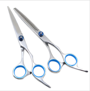 Kéo cắt và tỉa tóc SASSON (tai cầm xanh)