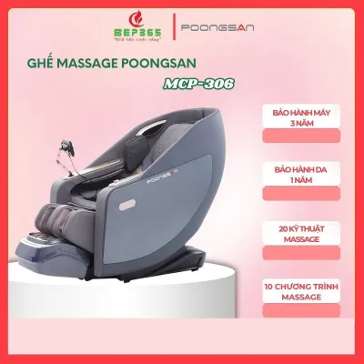 Ghế Massage Toàn Thân Poongsan MCP-306 – Massage Kép PoongsanTouch – Công nghệ AI Health Pro