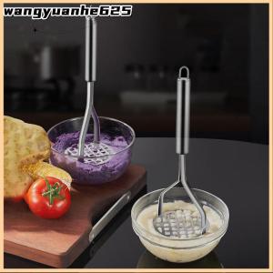 [WYH Store] 👗 Kitchen Gadget Creative Mud Press Masher Puree Juice Maker Stainless Steel Potatoes Crusher Pusher Fruit Tools Cocina Cozinha