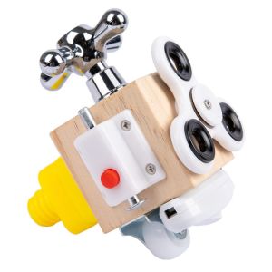 DSFSK Đa diện Bảng cảm giác giáo dục Bằng gỗ Câu đố Bảng khối bận rộn cho trẻ mới biết đi Khối thông minh Đa năng Khối hoạt động Montessori Đồ chơi kỹ năng vận động tinh