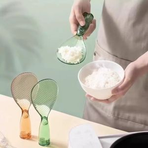 GOUPO Nhựa Cái muỗng múc cơm Bề chống dính Chịu nhiệt Muỗng múc cơm Đã được làm dày Muỗng cơm điện Phục vụ nhà bếp