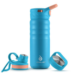 IDEUS Vacuum Insulated Water Bottle (355ml-1.18L) Stainless Steel Sports Water BottlesLeak Proof Gym Water Bottle