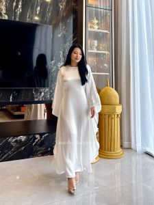 ( VM )-9041 Kaftan Shimmer Terbaru/Kaftan Jumbo