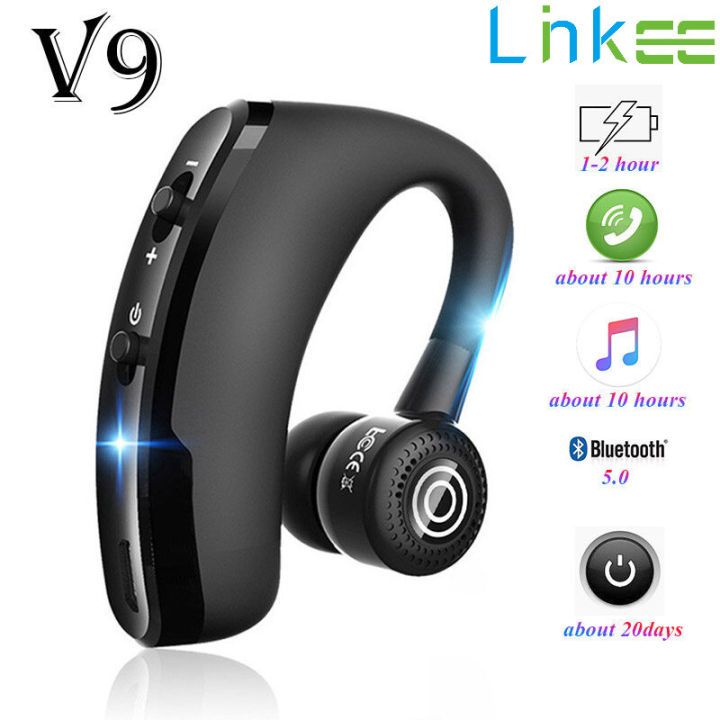 Single Wireless Bluetooth Earphone with Mic Headphone Handsfree
