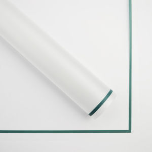 20 Lembar Flower Wrapping Paper Transparant Doff List Gold Silver Cellophane Kertas Buket Bening KB6087