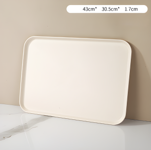 【ส่งใน24 ชม】ถาดพลาสติกถาดใส่อาหารถาดใส่ขนมสินค้าพลาสติกย่อยสลายได้ถาดสี่เหลี่ยมผืนผ้าถาดPlastic tray