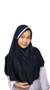 Kerudung Anak Sekolah SD coklat Terlaris Inova / Jilbab Anak Serut / Kerudung Anak TK / Kerudung Anak SD putih
