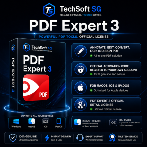 PDF Expert 3 | PDF Editor & Reader | For Mac/iPad/iPhone ONLY | Lifetime License | Official Retail License Code