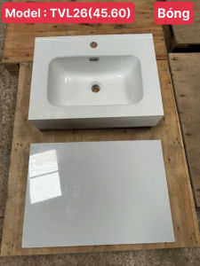 NEW Bàn Đá Lavabo sứ liền khối 2 Tầng Tràn Viền Vô Cực Chống Xước Nhà Tắm Mẫu Mới Nhất Hot Nhất Hiện Nay - Hàng Nhập Khẩu Cao Cấp Bảo Hành 10 Năm