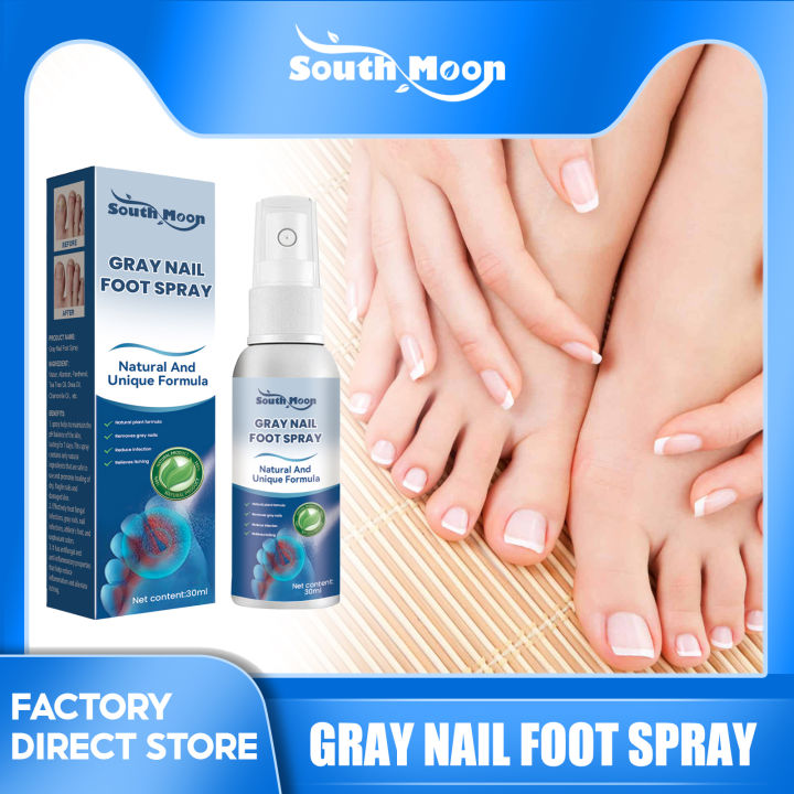 South Moon Gray Nail Foot Spray Nail Spray Effective Anti-Fungal Feet ...